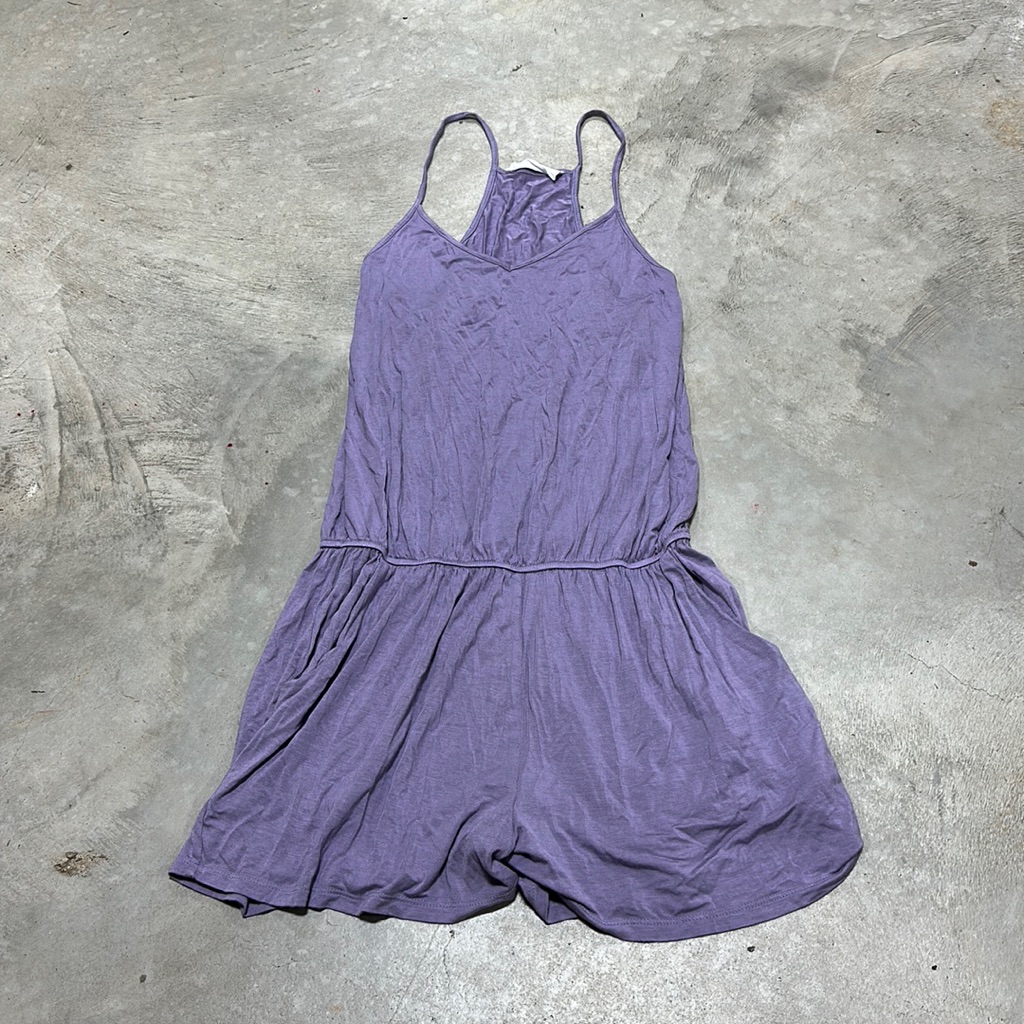Double Zero Brand Lavender Short Jump Suit Size L  E58